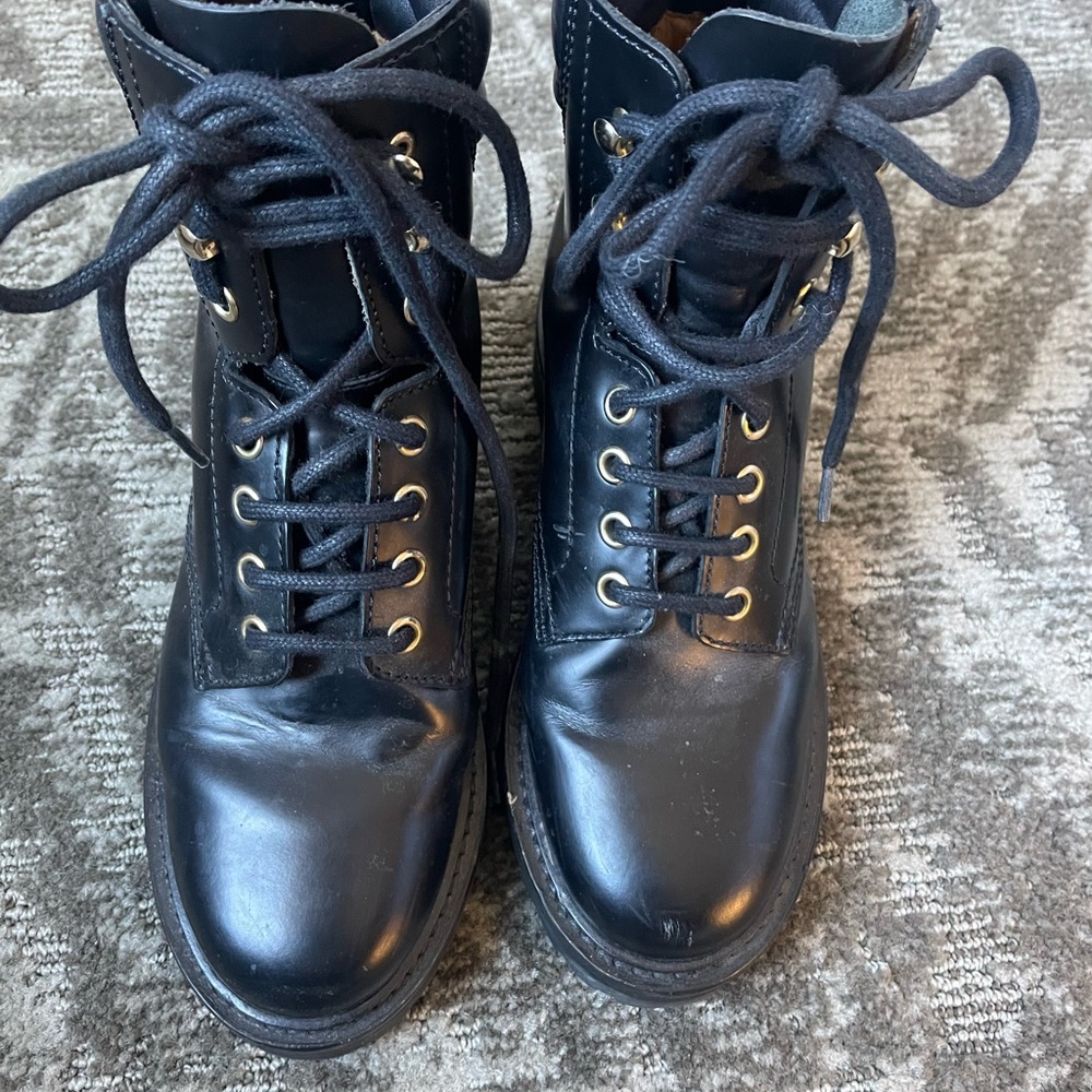 Black Isabel Marant combat boots. Size 6. Excellent condition. - Picture 3 of 6